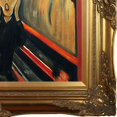 thumbnail image 3 of La Pastiche Edvard Munch 'The Scream' Hand Painted Framed Canvas Art, 3 of 5
