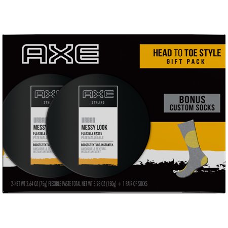 Axe Styling Gift Set With Socks Messy Look 3 Pc Brickseek