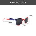 thumbnail image 2 of Combo de 2 pares de gafas de sol con la bandera patriótica de Estados Unidos, gafas a granel para fiesta temática del 4 de julio, Día de la Independencia, 2 of 7