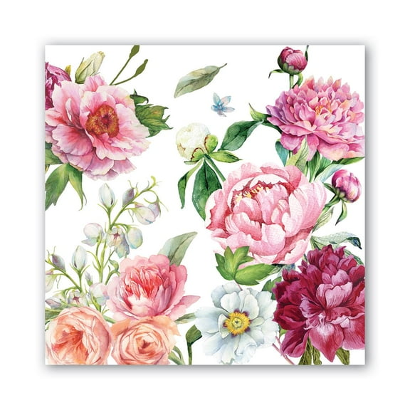 Michel Design Works Paper Cocktail Napkins - Blush Peony