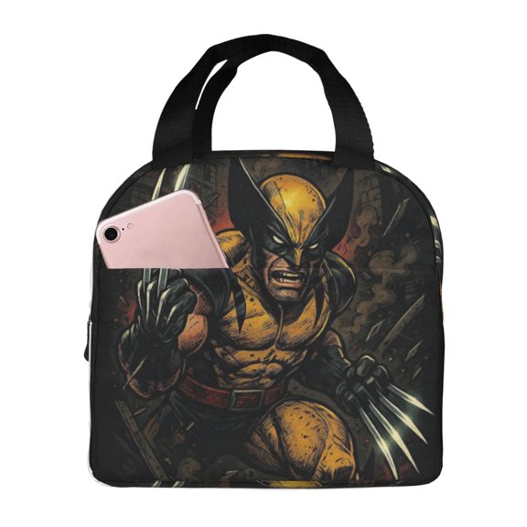 Reusable Insulated Lunch Bag for Men Large Leakproof Lunch Box for Work Travel Gym Thermal Meal Prep Tote with Pocket