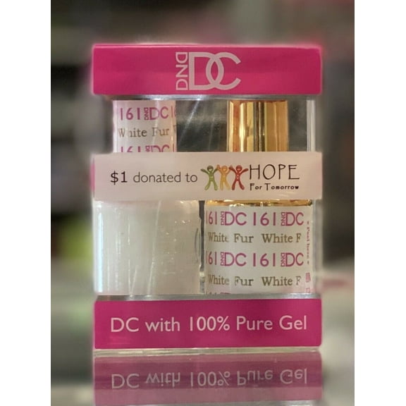 DND - DC Duo Soak off Gel & Matching nail polish, #161 - White Fur