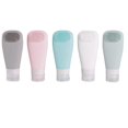 thumbnail image 2 of 5pcs Refillable Travel Toiletry Bottles for Shampoo, Shower Gel & Lotion – Leakproof, Compact & Portable Design for Easy Travel, 2 of 5