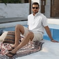 thumbnail image 2 of Fexilor Men's Short Sleeve Button Henley Shirts, Stand Collar Casual and Dress Tops with Pocket, 2 of 8