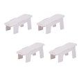thumbnail image 2 of 4 Pcs Étagère à Chaussures Double Couches Rangement Créatif pour Chaussures Support de Chaussures Blanc, 2 of 9