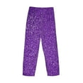 thumbnail image 5 of Disketp Glitter Purple Men'S Pajama Pants - Ultra Soft Fleece Sleep And Lounge Pants (Size: S-Xxl), 5 of 9