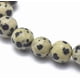 thumbnail image 3 of Pulsera elástica redonda de jaspe dálmata natural (1 unidad), de 5,5 a 6 cm (2-1/8 a 2-3/8 pulgadas). Diámetro de la cuenta: 8 mm., 3 of 3