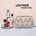 thumbnail image 4 of Tropical pitaya Makeup Bag, Large Capacity Travel Cosmetic Bag for Women Girls- Travel Toiletry Bag Leather Portable Waterproof Makeup Case Organizer with Handle, 4 of 4