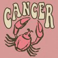 thumbnail image 2 of Junior's Lost Gods Zodiac Cancer Art Symbol  Sweatshirt Desert Pink Small, 2 of 3