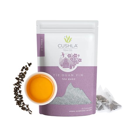 Tie Guan Yin Oolong Tea Bags - Ti Kuan Yin - Iron Goddess of Mercy Oolong Tea Bags