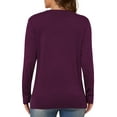 thumbnail image 5 of UVPLove Women's Lightweight Button-Down Cardigan Sweater,Purple,L,(S-3XL), 5 of 10