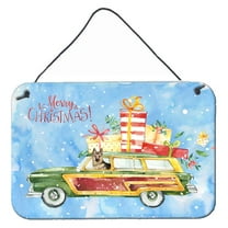 Merry Christmas German Shepherd Wall or Door Hanging Prints