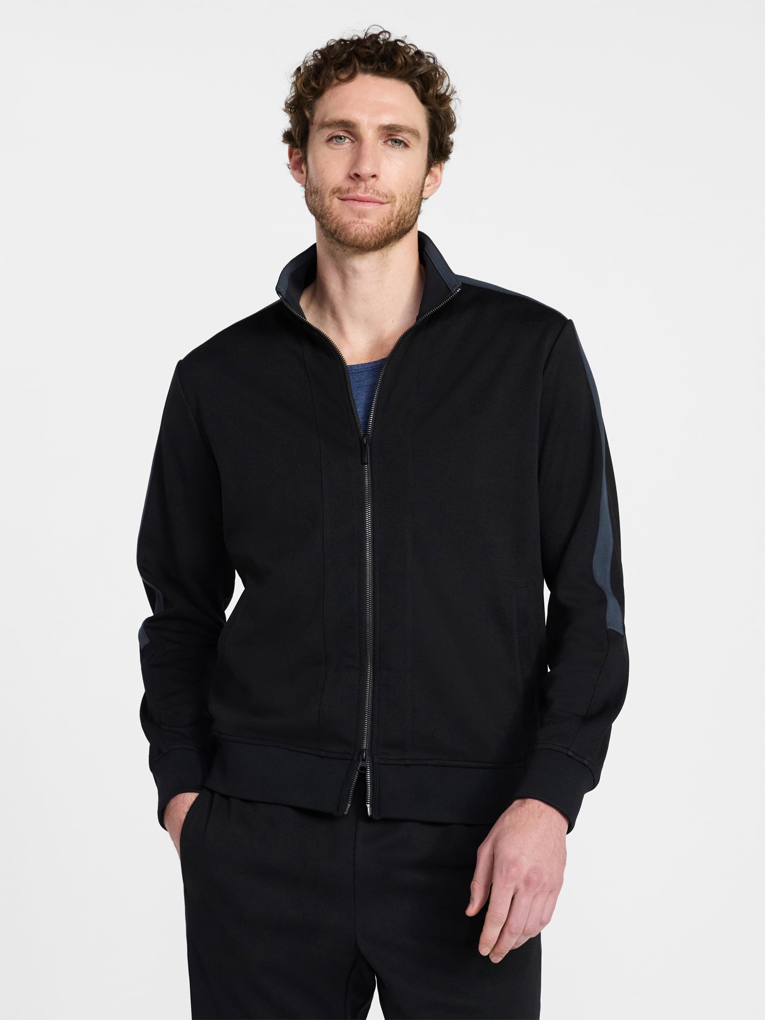 Athletic Works Men's and Big Men's Tricot Track Jacket, Sizes S-3XLT