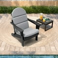 thumbnail image 6 of Pellebant Adirondack Chair Cushion, 50 x 19.6 x 2.3 inch, Thickening, Light Gray, 6 of 6