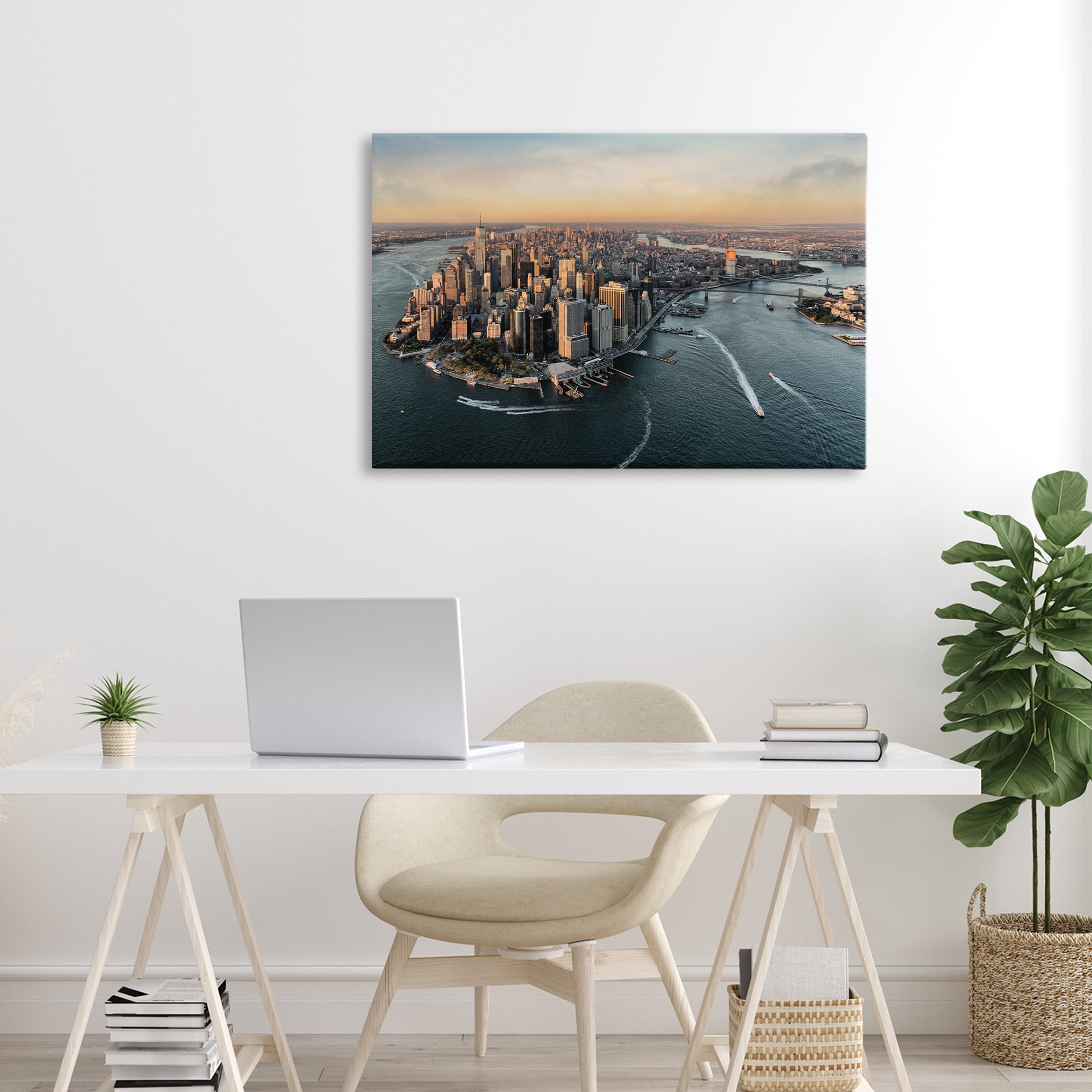 Stupell Industries Manhattan From Above Canvas Wall Art, design by Scott Stulberg