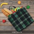 thumbnail image 6 of Large-Capacity Zipper Single-Shoulder Convenience Bag 15.7×19.6 Inches, Wear-Resistant And Water-Repellent, Can Be Carried By Hand Or On One Shoulder Green Buffalo Plaid Check Tartan Scotland_1, 6 of 8