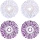 thumbnail image 1 of Piezas Spin Mop Head Mop Head Mop Heads Reemplazo de microfibra Mop Head Reemplazo Mop Head para Spin Mop Blanco y púrpura Kuyhfg Bienvenido a Kuyhfg, 1 of 5