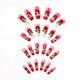 thumbnail image 4 of Uñas románticas con rosas grandes rojas, uñas postizas con degradado blanco, parches de noticias para uñas, 4 of 4