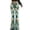 Mint Green, variant on Womens Flare Pants Rabbit Rose Gothic Print High Waist Bootcut Pants Everyday Casual Flare Trousers
