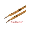 thumbnail image 3 of Unisex Flat Shoe Laces Splatter Painted Fun Shoelaces for Sneakers 2 Pairs Brown Black 140cm/55.1", 3 of 4