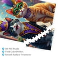 thumbnail image 3 of 500 Piece Jigsaw Puzzle For Adults Mardi Gras Cats Fun & Challenging Puzzle For Adults Vibrant Artwork Great Gift Idea, 3 of 7