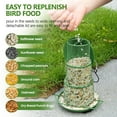 thumbnail image 6 of Stijggn Hummingbird Feeder Birdfeeder Hanging for Garden Yard Outside Hanging Bird Feeder Tray - Metal Mesh Platform Feeders for Birds Outside Outdoors Hanging, 6 of 8