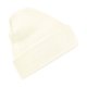 thumbnail image 1 of Beechfield - Gorro con vuelta original para adultos (Blanco Suave), 1 of 2