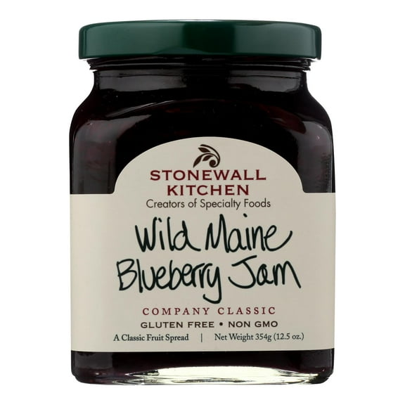 Stonewall Kitchen Jam Wild Maine Blueberry 12.5 oz Pack of 4
