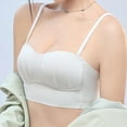 thumbnail image 5 of Qulqfy Padded Women Bras Thin Straps Beauty Back White Push Up Demi Bras T Shirt Bras for Women L, 5 of 6
