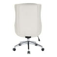 thumbnail image 5 of Blanchard Office Chair in White Faux Leather, 5 of 10