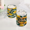 thumbnail image 5 of 2PCS Clear Storage Jars Cotton Swabs Cans Translucent Plasticental Floss Cans Cotton Pads Cans Bathroom Canisters Yellow Lemon Seamless, 5 of 7