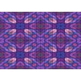 thumbnail image 1 of Ahgly Company Indoor Rectangle Patterned Purple Plum Purple Area Rugs, 8' x 10', 1 of 6