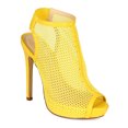 thumbnail image 1 of New Women Liliana Trista-24 PU Mesh Peep Toe Platform Stiletto Ankle Bootie, 1 of 6