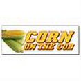 thumbnail image 2 of 12" CORN ON THE COB DECAL sticker farmers market stand, 2 of 2