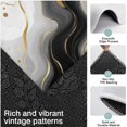 thumbnail image 3 of Black Marble Gold Wave Pattern Kitchen Rugs Sets Of 3,Kitchen Runner Rugs Non Skid Washable,Decorative Kitchen Floor Mats for Kitchen,Sink,Laundry,17"x30"+ 17"x47" + 17"x59", 3 of 6