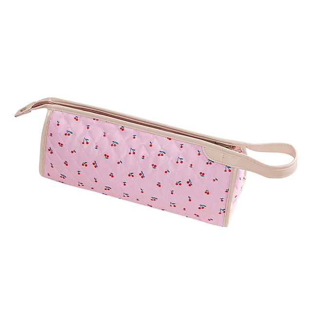 Pisexur Belleza Maquillaje Bolsa organizadora de viaje, bolsa de almacenamiento portátil que puede guardar secador de pelo y accesorios, viene con un asa lindapara mujeres y hombres