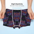 thumbnail image 3 of Yiaed Paisley And Owls Print Boys' Boxer Briefs Cotton Casual Stretch Comfort Boys Boxers - Kids Boxer Briefs Underwear for Boys (6-18)-X-Small, 3 of 5