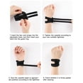 thumbnail image 4 of Toudaret Wrist Wrap Compression Wrist Brace Protector with Fastener Tape Adjustable Breathable Friendly to Skin Injury Wrist Support Strap, 4 of 8