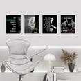 thumbnail image 2 of PixonSign Framed Wall Art, Cooler Moon Boxing Inspirational Posters, Set of 4 Boy's Bedroom Illustration Wall Decor Prints, Medorn Contemporary Wall Décor for Sport Stadium - 11"x14" White, 2 of 5