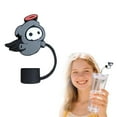 thumbnail image 2 of 1PCS Halloween Straw Cover Cap for Stanley Cup, Cute Silicone 3D Ghost Halloween Straw Topper for Stanley Cup 30&40 Oz Tumbler, 10mm 0.4in Dust-Proof Reusable Tips Lids, 2 of 4