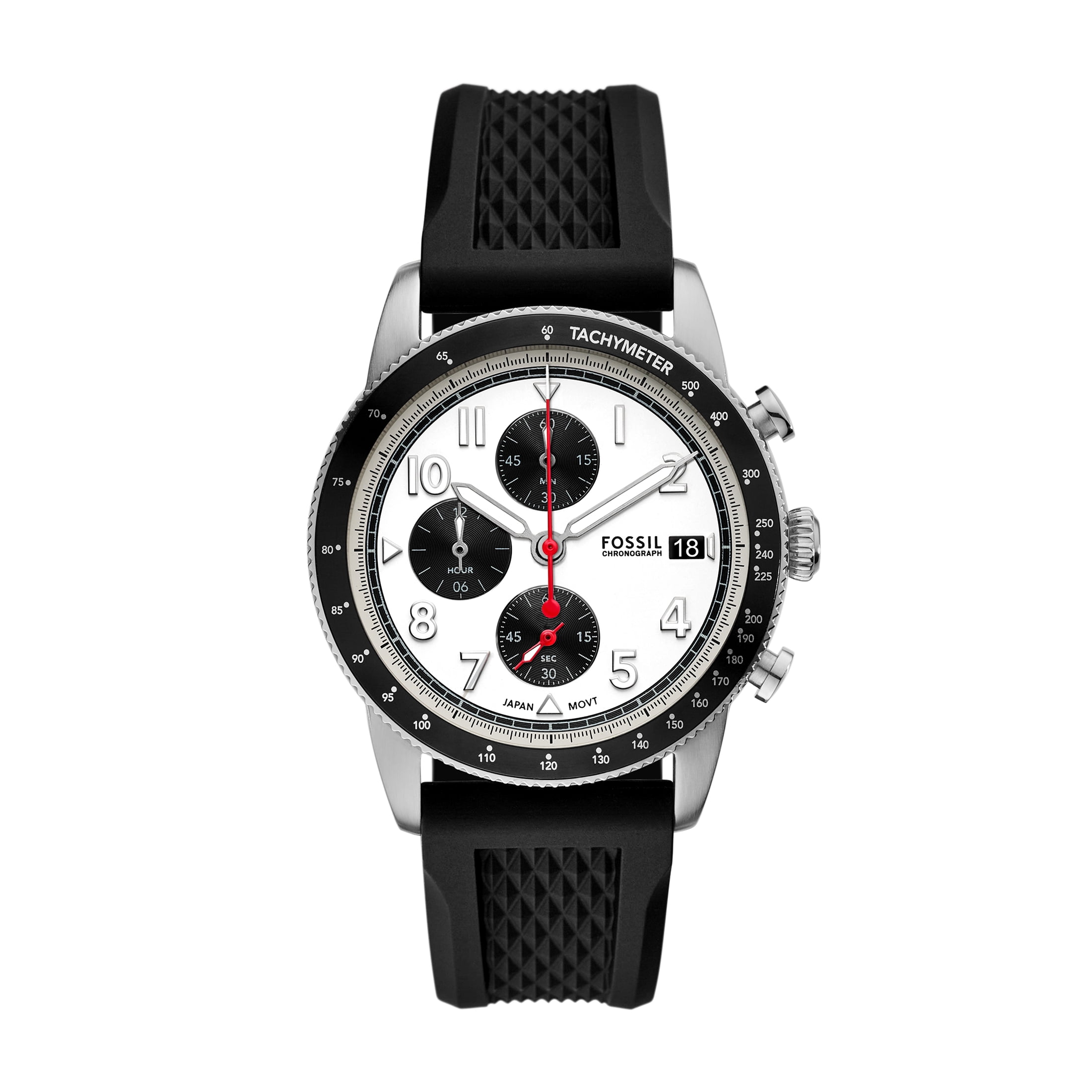 美品　FOSSIL 腕時計　自動巻き　BQ2426 Fossil BQ2426 Privateer Sport Mechanical Black Stainless