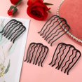 thumbnail image 3 of BEMS-horquilla para el pelo de 4 piezas, peine lateral retro en forma de U negro,, 3 of 4