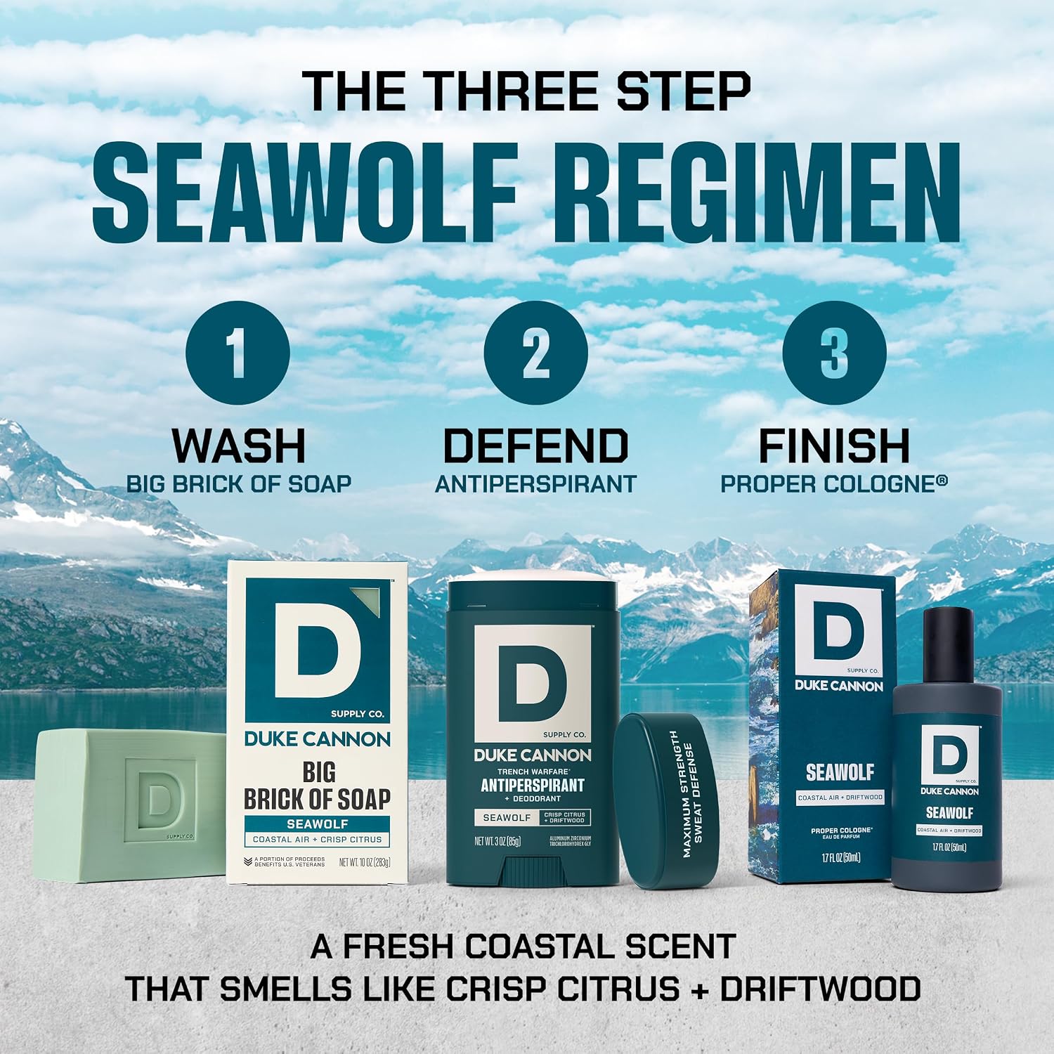 Duke Cannon Seawolf Men's Cologne, 1.7 oz photo 4