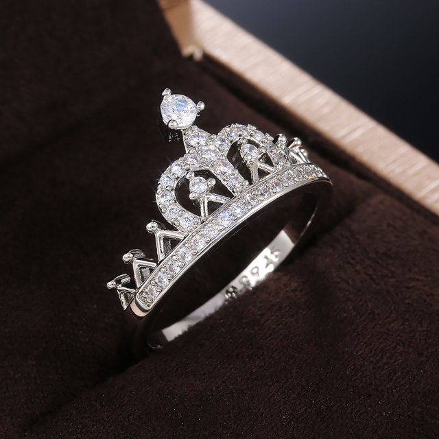 Anillos para mujer, regalos para mujer, anillo de propuesta de temperamento elegante para dama, anillo de cobre, talla 5-10, anillo de cobre