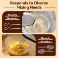 thumbnail image 4 of 7 Speed Electric Hand Mixer, Portable Kitchen Mixer Food Beater with Stainless Steel Beaters & Dough Hooks for Baking Cakes, Eggs, Cream, 4 of 8