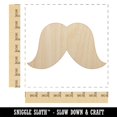thumbnail image 2 of Walrus Mustache Moustache Silhouette Wood Shape Unfinished Piece Cutout Craft DIY Projects - 6.25 Inch Size - 1/4 Inch Thick, 2 of 7