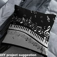 thumbnail image 2 of Feelyou Black White Piano Fabric by the Yard 10 Yards for Kids, Melody Musical Note Sewing Fabric, Pop Disco Music Home Decor Fabric by the Yard, Ultra Soft Home Decor, 2 of 6