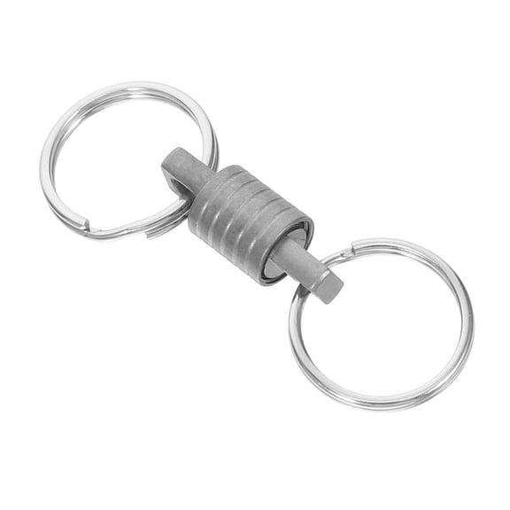 SKISUNO Durable Titanium Swivel Keychain with Quick Release for Easy Key Access and Portability