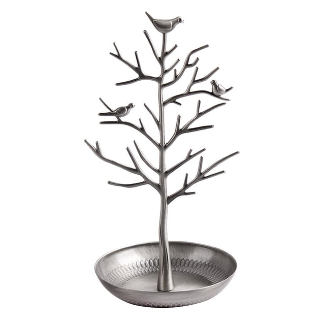 Pendientes de pájaros en el árbol, , joyería, soporte para colgar, soporte de exhibición, plata Zulema titulares de joyería y stands