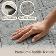 thumbnail image 6 of ODIKA 8'x10' Washable Area Rug Geometric Crosshatch Framework Balanced Two Tone Decorative Surface for Dining Room, Large Office, Lounge, Non-Slip Chair-Friendly Mat, 6 of 7